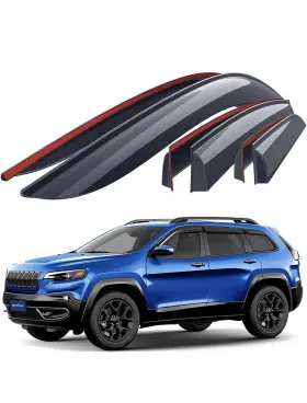 Gy008614 Goodyear 2014-2023 Jeep Cherokee Shatterproof Side Window Deflectors For 4pcs Gy008614 Goodyear 2014-2023 Jeep Cherokee Shatterproof Side Window Deflectors For 4pcs