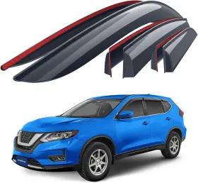 Gy008647 Goodyear Shatterproof Window Deflectors For Nissan Rogue 2014-2020 Tape-on