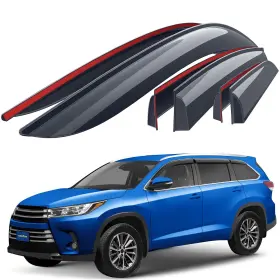Goodyear Gy008664 Window Deflectors For Toyota Highlander 14-19 6pc Rain Guards 2014-2019