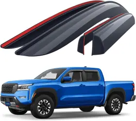 Gy008735 Goodyear Shatterproof Window Deflectors For Nissan Frontier 2022-2025 Crew Cab