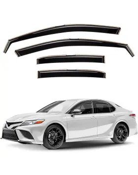 Gw0370 Grand Wheel New Smoke Tint In-channel Window Visors Vent Side Deflectors For Camry 2018-2024