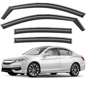 Gw0805 Grandwheel Window Deflectors Smoke Tinted In-channel For Accord 13-17 Gw0805 Grandwheel Window Deflectors Smoke Tinted In-channel For Accord 13-17