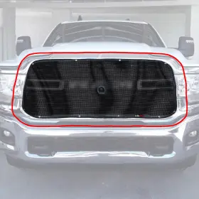 Bs-903-20-c-blk Grilleadz Black Mesh Bug Screen Fits Ram 2500/35/45/5500 By 903-20 With Camera