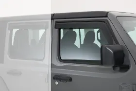 Gt Styling 80644s Smoke Front Window Ventguards Fits 2018 2019 For Jeep