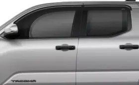 82191s Gt Styling Gts Bubble Rain Guards Vent Visors 3m Tape-on For 24-26 Toyota Tacoma Double Cab