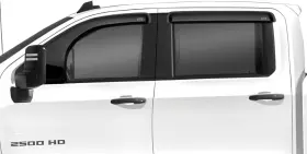 82742s Gt Styling Gts Bubble Rain Guards Vent Visors 3m Tape 20-26 Silverado Sierra 2500 3500 Crew