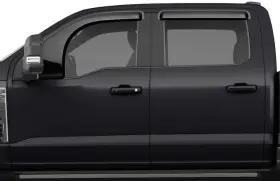 82982s Gt Styling Gts Bubble Rain Guards Vent Visors 3m Tape-on For 17-25 Ford F150 F250 F350 Crew