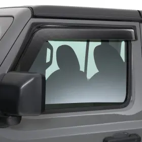 80644x Gts For Jeep Gladiator 20-22 Window Deflectors Tape-on Ventgard Carbon Fiber Look