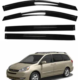 Dy-9394506-556560-gx Gxywady Side Window Vent Visor Rain Deflector Guard Replacement For Sienna 2004 Black