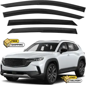 B0d3147h6b Hafidi Sun Rain Visors Wind Guards For 2023-2025 Mazda Cx-50 Free/fast Shipping