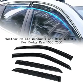 Lucky-1500-2500-3500 Han For 2009-2018 Dodge Ram 1500 2500 3500 Crew Cab Window Vent Visor Rain Guards 4x