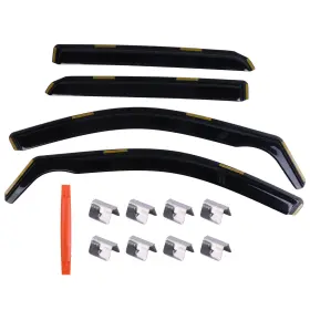 Hang-autopart 840233241814 4pcs In Channel Window Sun Rain Visor Wind Guards For 2011-2026 Dodge Durango
