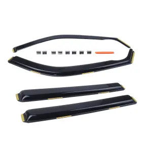 Hang-autoparts 120217 4pcs In Channel Window Sun Rain Visors Wind Guards For Ford Explorer 2020-2026