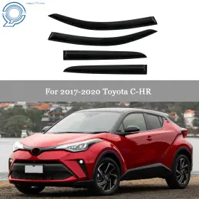 Hp47298 Happy19star Window Visor Vent Shade Fit For Toyota C-hr 2017-2020 Sun Rain Guard Deflector