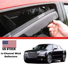 10407 Heko In Channel For Chrysler 300c 2005-2010 Wind Deflectors Sun Visors Rain Guard