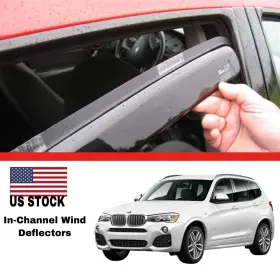 11152 Heko In Channel For Bmw X3 F25 2011-2017 Wind Deflectors Sun Visors 4pcs Rain Guard