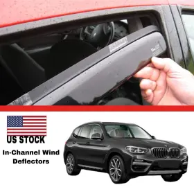 11169 Heko Bmw X3 G01 2018-2023 In Channel For Wind Deflectors Sun Visors 4pcs Rain Guard