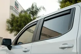 H29651 Heko Toyota Tundra In-channel Rain Guards Wind Deflectors 2007-2021 Crew Cab Max