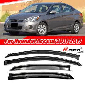 Hy005991 Hhengyisoul For Hyundai Accent 11-17 Rain Guard Window Visor Weather Shield Vent Deflector