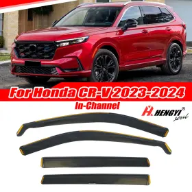 Hy010164 Hhengyisoul In-channel For Honda Cr-v 23-24 Smoke Rain Guards Vent Deflectors Window Visors