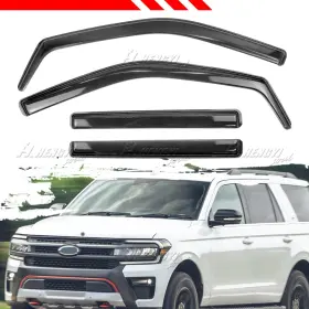Hy010235 Hhengyisoul In-channel For Ford Expedition 18-2024 23 Rain Guard Wind Deflector Window Visor
