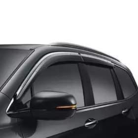 08r04-tg7-101 Honda New Oem Side Window Deflectors 4pc Set With Chrome 08r04tg7101 Pilot 16-22