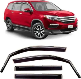 200666 Honda Sun Rain Visors Wind Guards For 2016-2022 Pilot