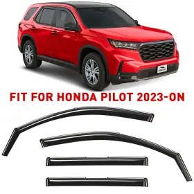 200726 Honda Rain Guards Vent Visors Shade For 2023-2025 Pilot Shatterproof