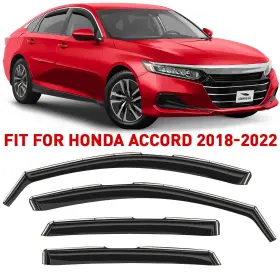 200920 Honda Rain Guards Vent Visors Shade For 2018-2022 Accord Shatterproof