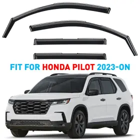 Gw1005 Honda Rain Guards Vent Visors Shade For 2023-2025 Pilot Shatterproof