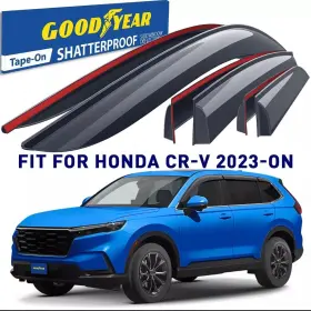 Gy008675 Honda Side Window Deflectors Rain Guards For 2023-2024 Cr-v Crv Shatterproof