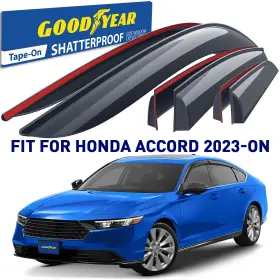 Gy008893 Honda Rain Guards Vent Visors Shade For 2023-2025 Accord Shatterproof