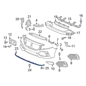 71110tgga00 Honda Oe For Civic 2017-2020 Front Stone Deflector