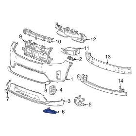 86534321 Honda Oe For Prologue 2024 Front Left Stone Deflector