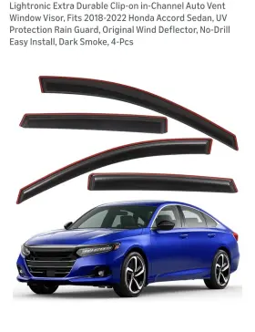 Wv194268 Honda Wind Deflectors / Rain Guards For 2018-2022 Accord Sedan Only Wv194268 Honda Wind Deflectors / Rain Guards For 2018-2022 Accord Sedan Only