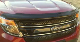 2815164 Husky Liners Bugflector Ii Hood Protector Bug Shield Deflector For 2011-2015 Ford Explorer