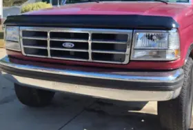 2815738 Husky Liners Bugflector Ii Hood Protector Bug Shield Deflector For 92-97 Ford F150 Bronco Obs