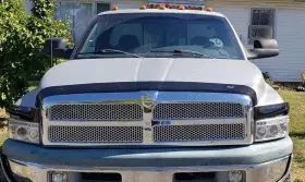 2815833 Husky Liners Bugflector Hood Protector Bug Shield Deflector For 1994-2001 Ram 1500 2500 3500