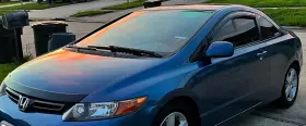 2840018 Husky Liners Smoke Aeroskin Hood Protector Bug Shield Deflector For 06-10 Honda Civic Coupe