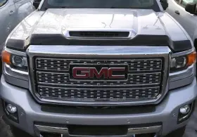 2842144 Husky Liners Aeroskin Hood Protector Bug Shield Deflector For 2017-2018 Gm Sierra 2500 Scoop
