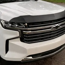 2877177 Husky Liners Aeroskin Matte Blk Hood Protector Bug Shield Deflector For 21-26 Tahoe Suburban