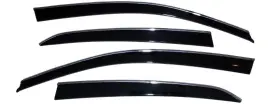 2884042 Husky Liners Tape-on Rain Guards With Chrome Vent Visors Shade For 20-25 Hyundai Palisade
