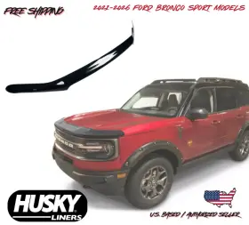 Husky Liners H212815633 2021-2026 Ford Bronco Sport High Profile Hood Bug Shield Protector