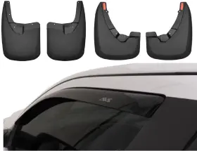 Huskyliner/avs 57151 Husky Liners Black Mud Guard And Side Window Deflector For 09-20 Ram 1500