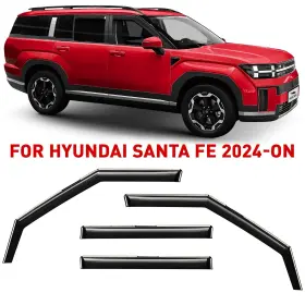 200696 Hyundai Rain Guards Vent Visors Shade For 2024-2025 Santa Fe Shatterproof