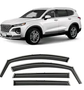 619367 Hyundai Climart In-channel Side Window Deflectors For 2019-2023 Santa Fe 619367 Hyundai Climart In-channel Side Window Deflectors For 2019-2023 Santa Fe