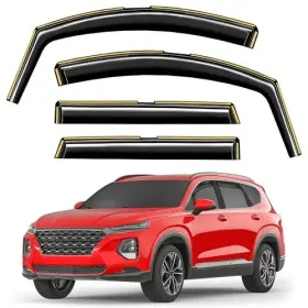 Hyundai 810151076874 Side Window Deflectors Rain Guards For 2019-2023 Santa Fe