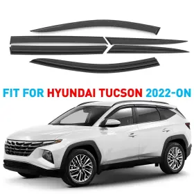 Gw0312 Hyundai Side Window Deflectors Rain Guards For 2022-2025 Tucson