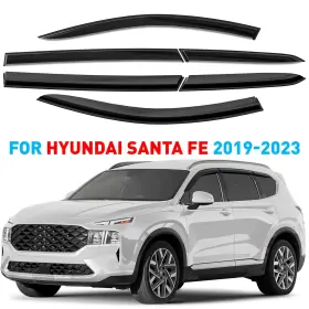 Gw0998 Hyundai Rain Guards Vent Visors Shade For 2019-2023 Santa Fe Shatterproof