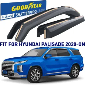 Gy008429 Hyundai Rain Guards Vent Visors Shade For 2020-2025 Palisade Shatterproof